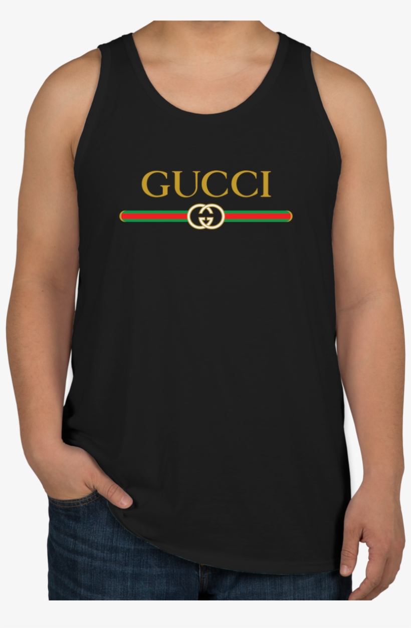 Amazing Gucci Logo Print Unisex Tank, transparent png