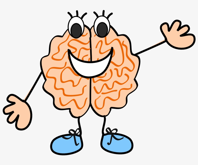 Brains Clipart For Kid Png - Brain Cartoon Transparent Clip Art, transparent png
