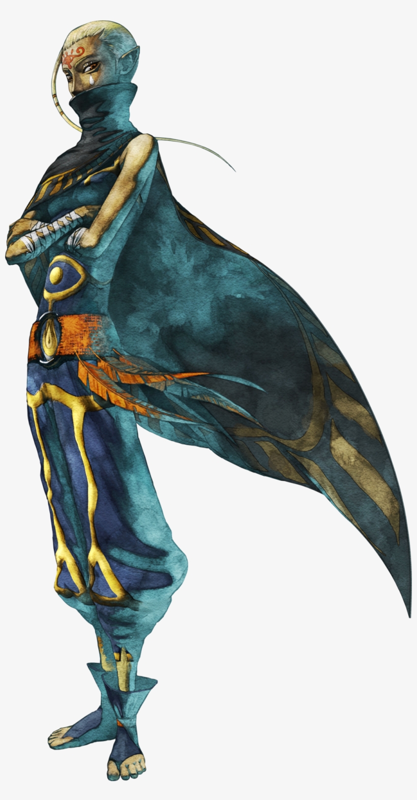 Loving The Use Of Watercolour Textures - Zelda Impa Skyward Sword, transparent png