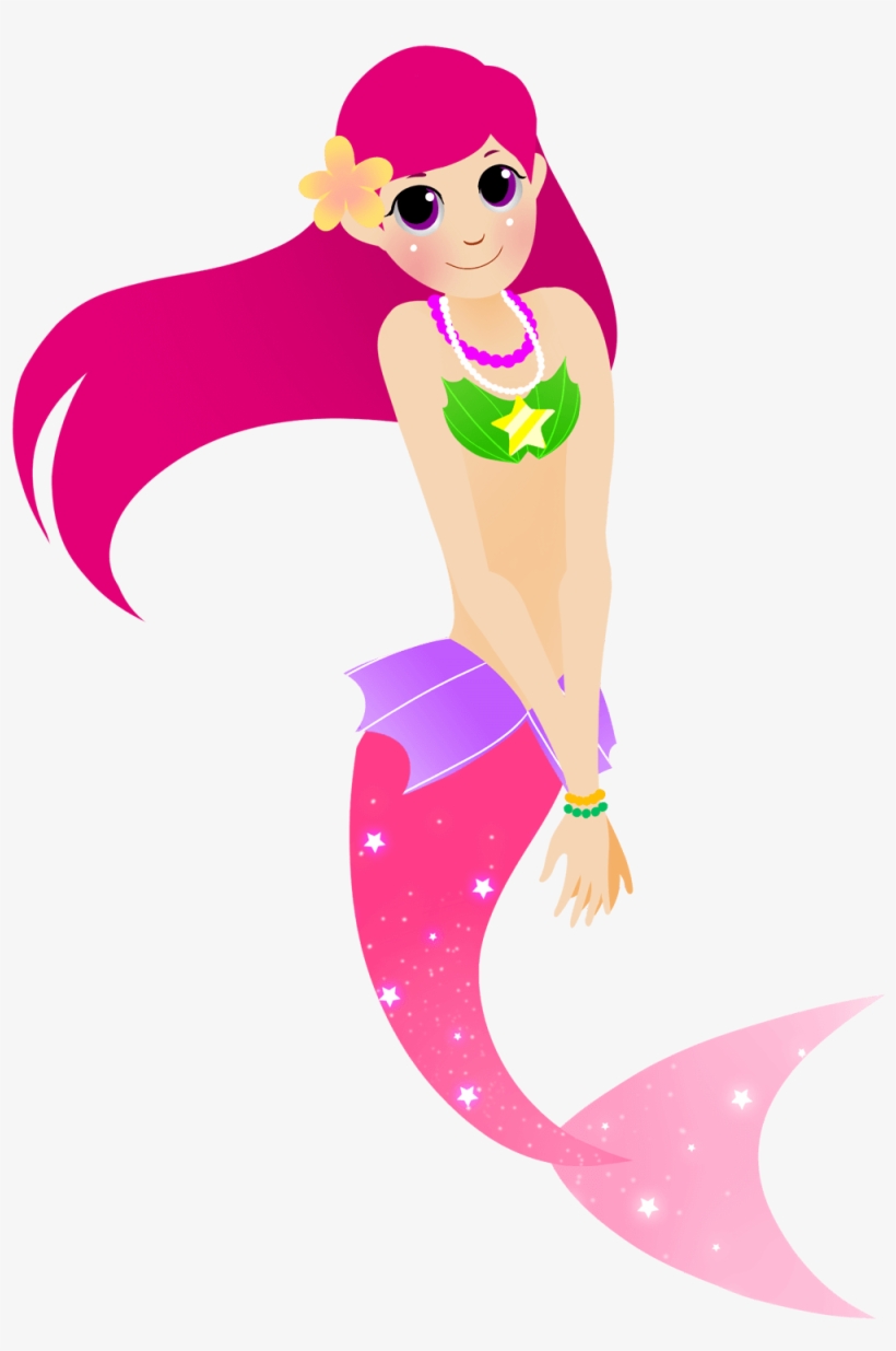 Cartoon Mermaid Clipart - Pink Mermaid Throw Blanket, transparent png