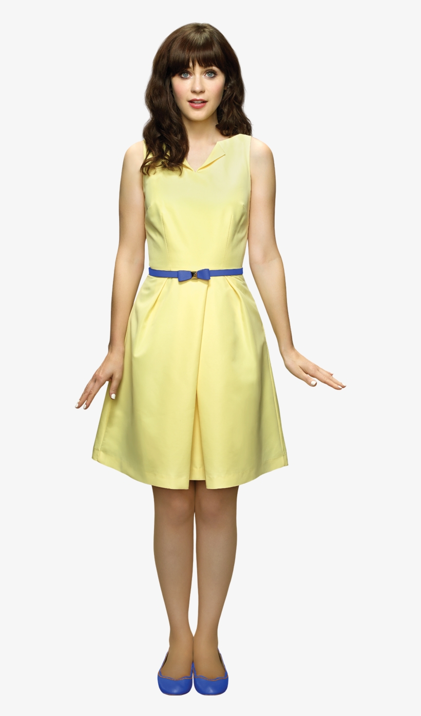 Girl Png Pic - New Girl Poster - Tv Show 11 X 17 Promo Zooey Deschanel, transparent png