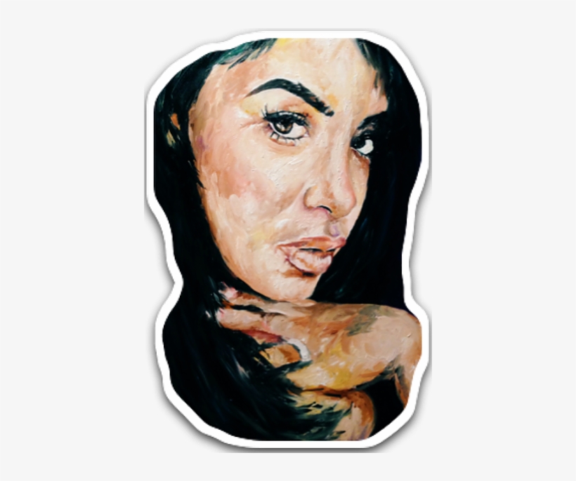 Picture Library Download Aaliyah Drawing 2pac - Oil Painting, transparent png