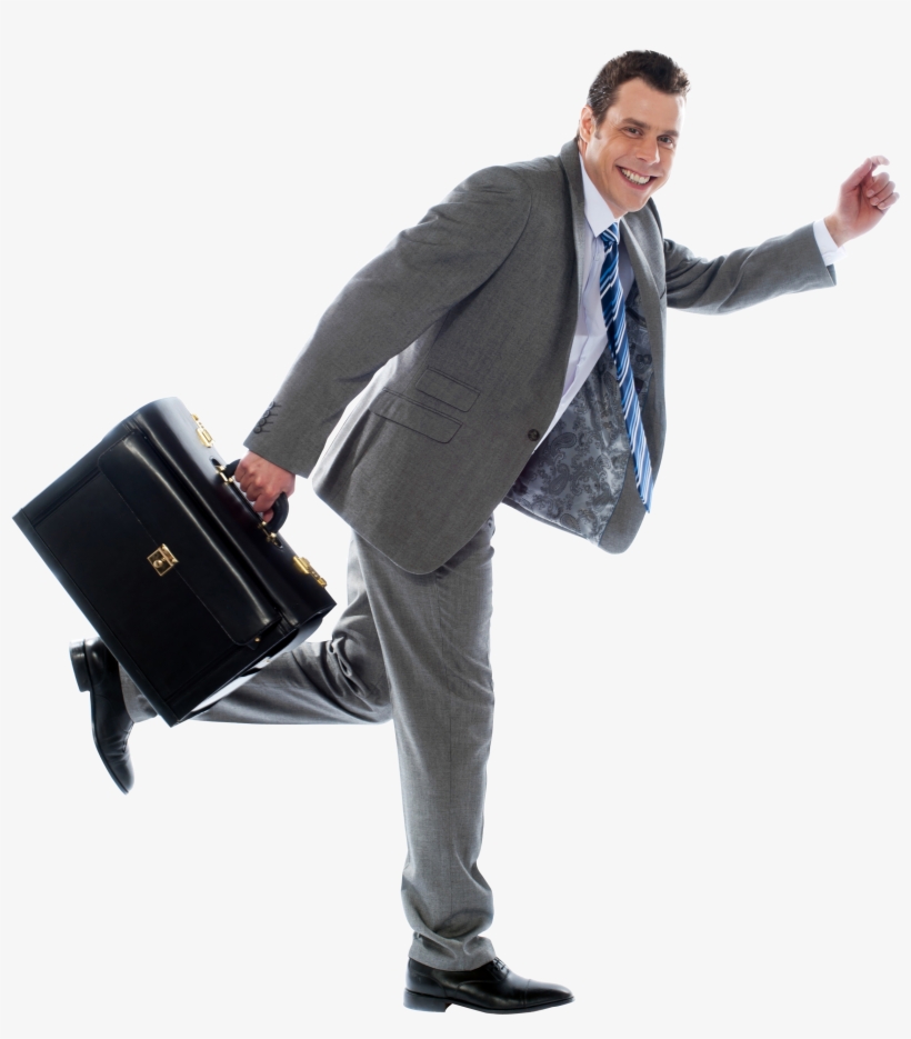 Businessman Png Image - Businessman Running, transparent png