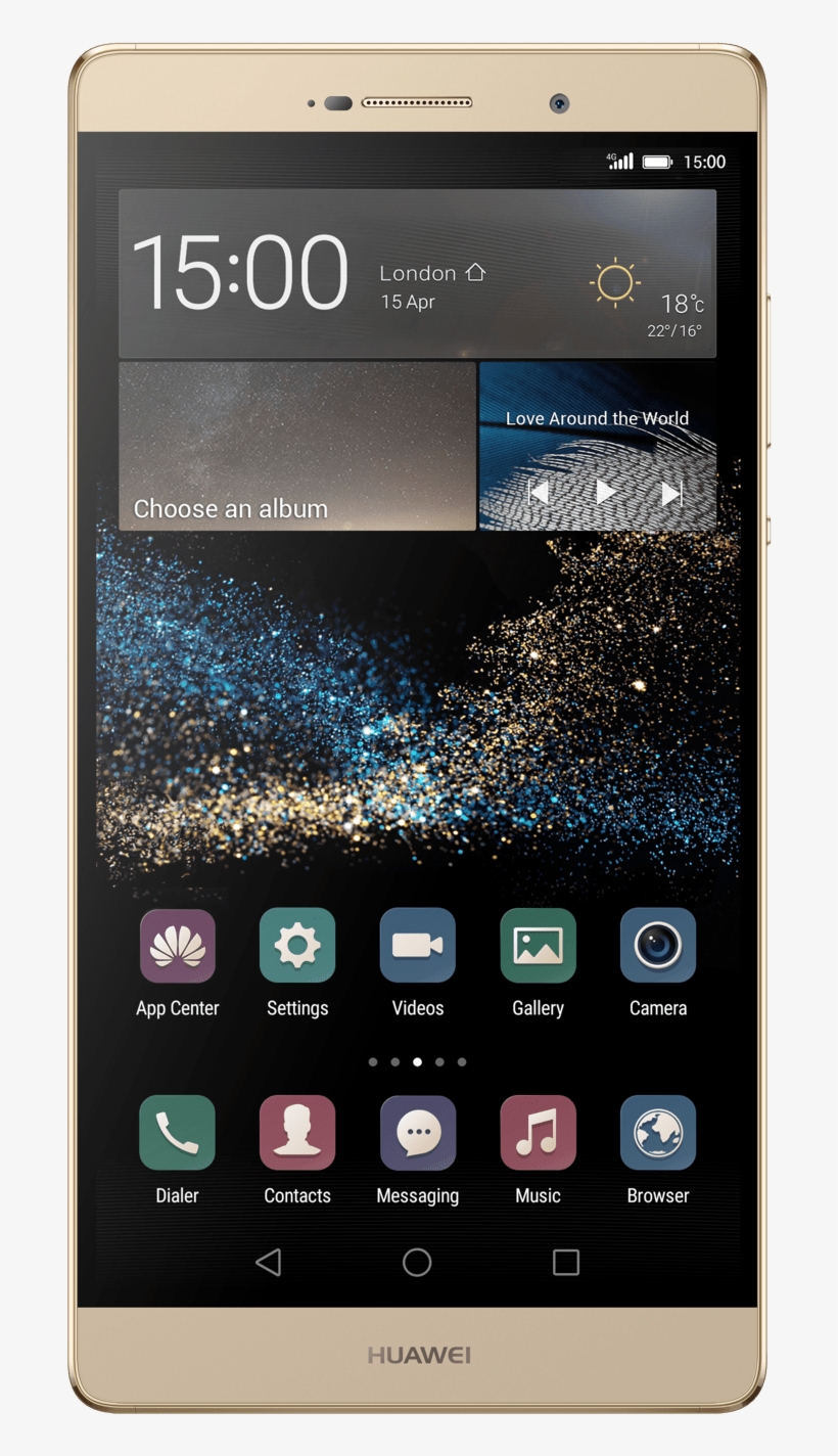 Golden Whide Huawai Smartphone Png Image - Huawei P8 Max, transparent png