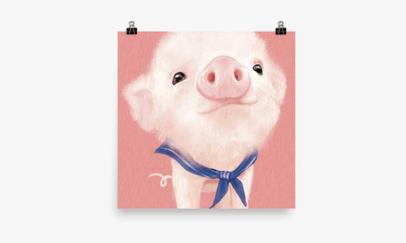 Watercolor Pig - Embroidery Paintings , Fabal 5d Rhinestone Pasted Diy, transparent png