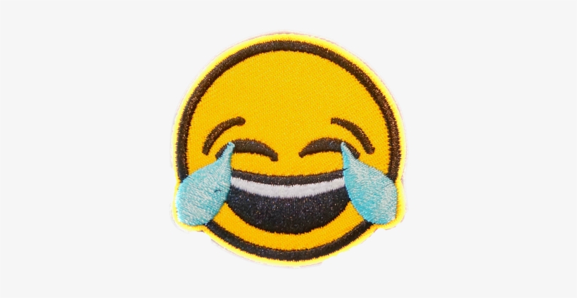 This Package Consists Of 8 Embroidered Patches With - Transparent Png Laughing Emoji, transparent png