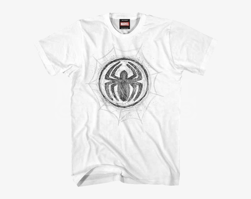 Spiderman Logo Sketch T-shirt - Colony House Band Shirt, transparent png