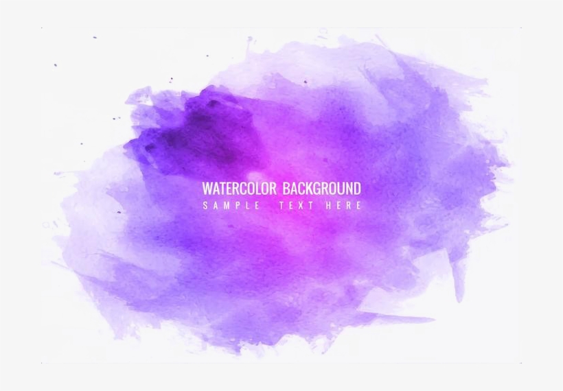 Watercolor Vector Transparent Images - Purple Watercolor Background Free, transparent png