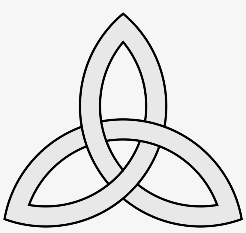 Triquetra Trinity Symbol - Simple Celtic Love Knot, transparent png