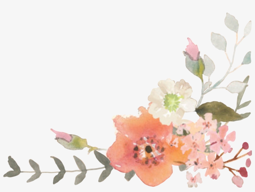 Report Abuse - Autumn Watercolor Flowers, transparent png