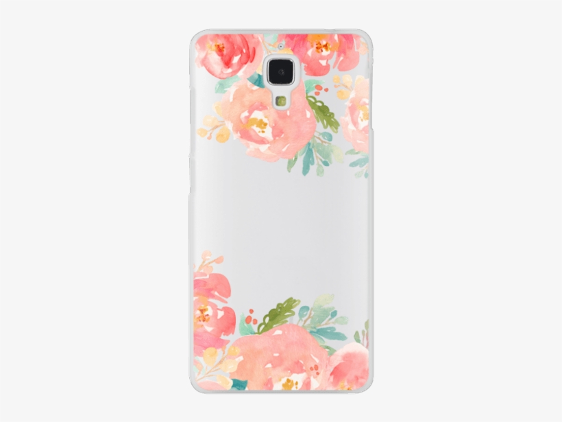 Watercolor Flowers Iphone Case - Popping Peonies Outdoor Throw Pillow By Onebellacasa,, transparent png