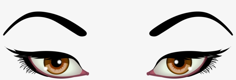 Female Eyes Brown Png Clip Art - Clip Art, transparent png