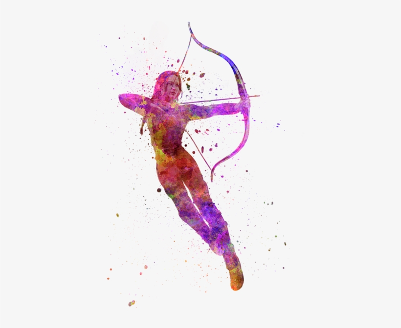 Bleed Area May Not Be Visible - Hunger Games Watercolor, transparent png