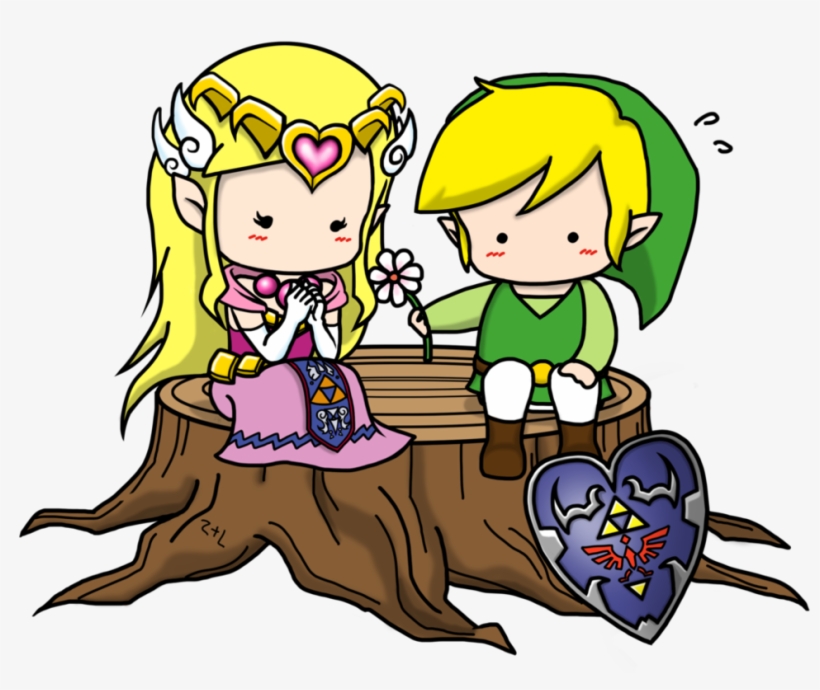 Link And Zelda Png - Zelda And Link Png, transparent png