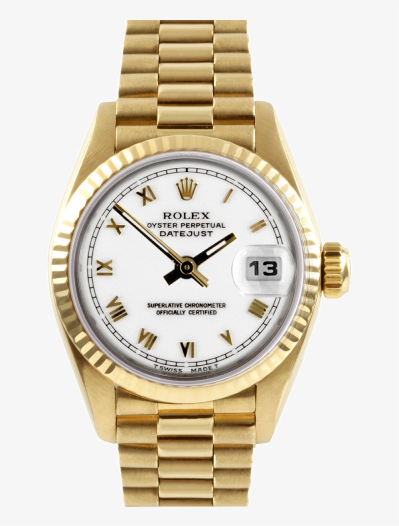 Rolex Watch Png File - Gold Rolex Wrist Watch, transparent png