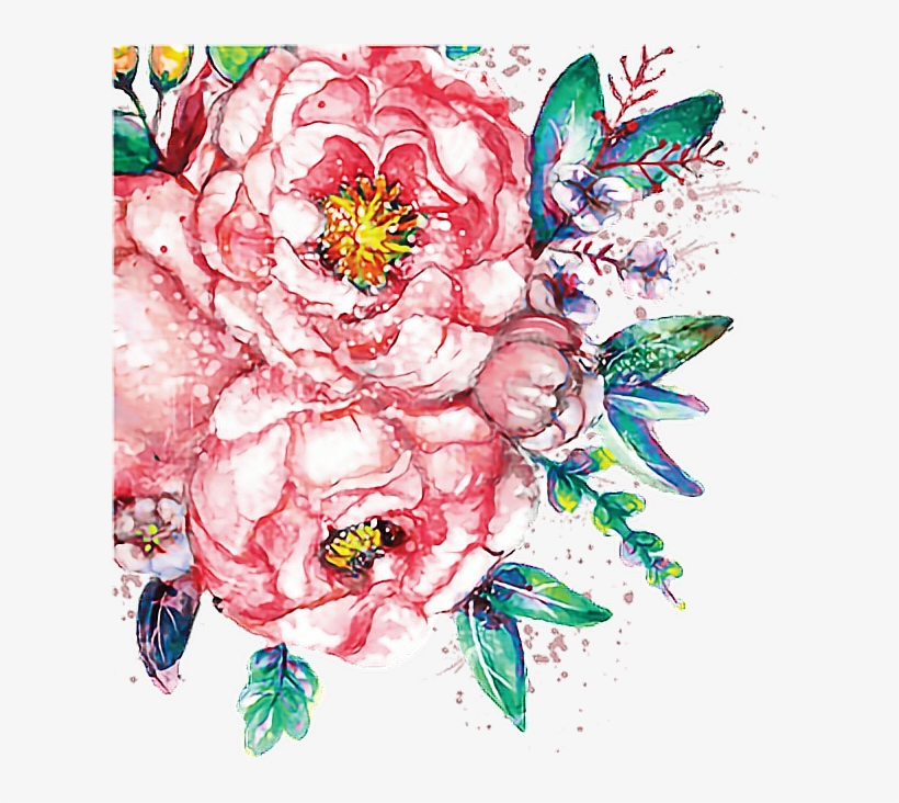 Watercolor Watercolour Flowers Paint Flowerfreetoedit - Watercolor Painting, transparent png