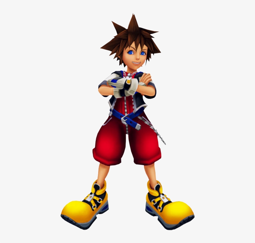 Sora Kh - Sora Kingdom Hearts Model, transparent png