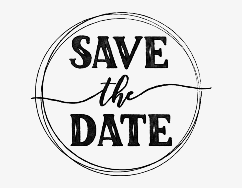 Savethedate Logo - Calligraphy, transparent png