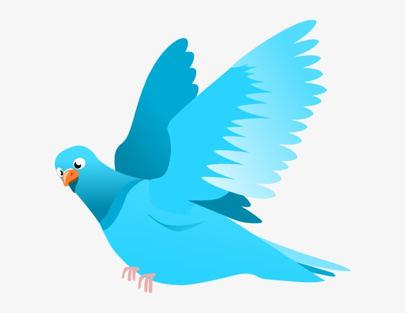 Blue Bird Clip Art At Clker - Blue Bird Flying Clipart, transparent png