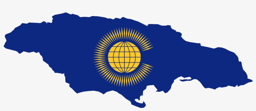 Flag Map Of Jamaica - Jamaica In The Commonwealth, transparent png