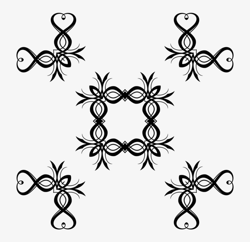 Line Art Black And White Tribal Art Art Deco - Tribal Clipart, transparent png
