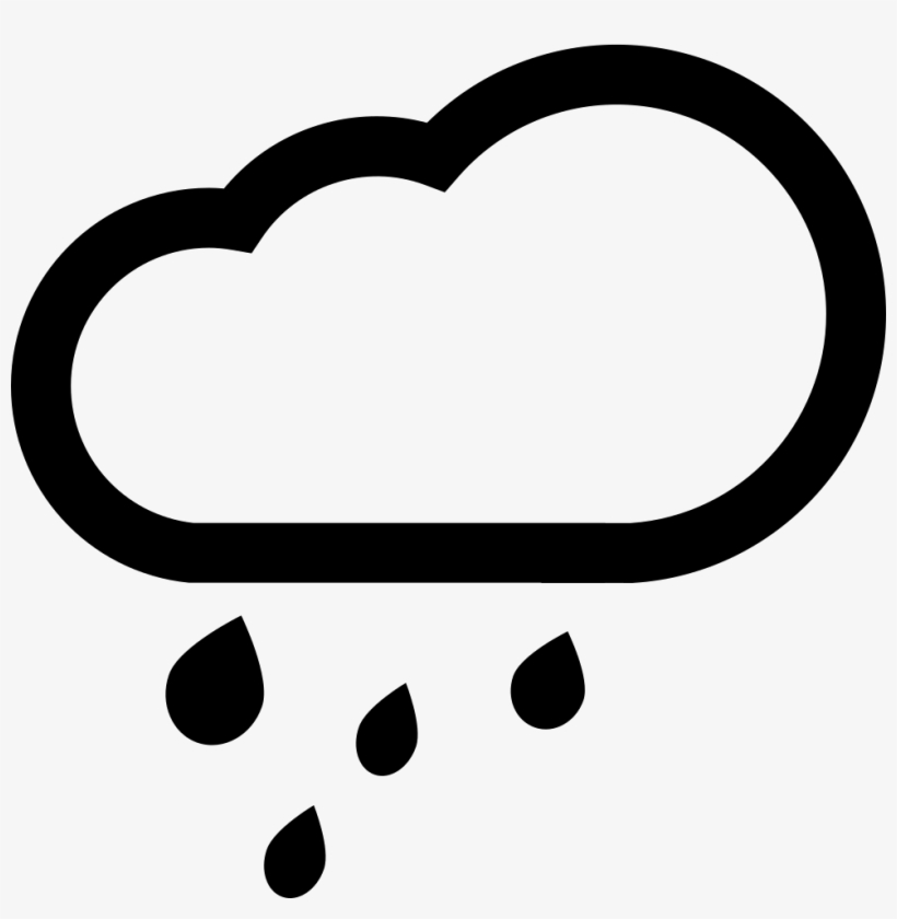 Cloud With Rain Drops Comments - Rain, transparent png