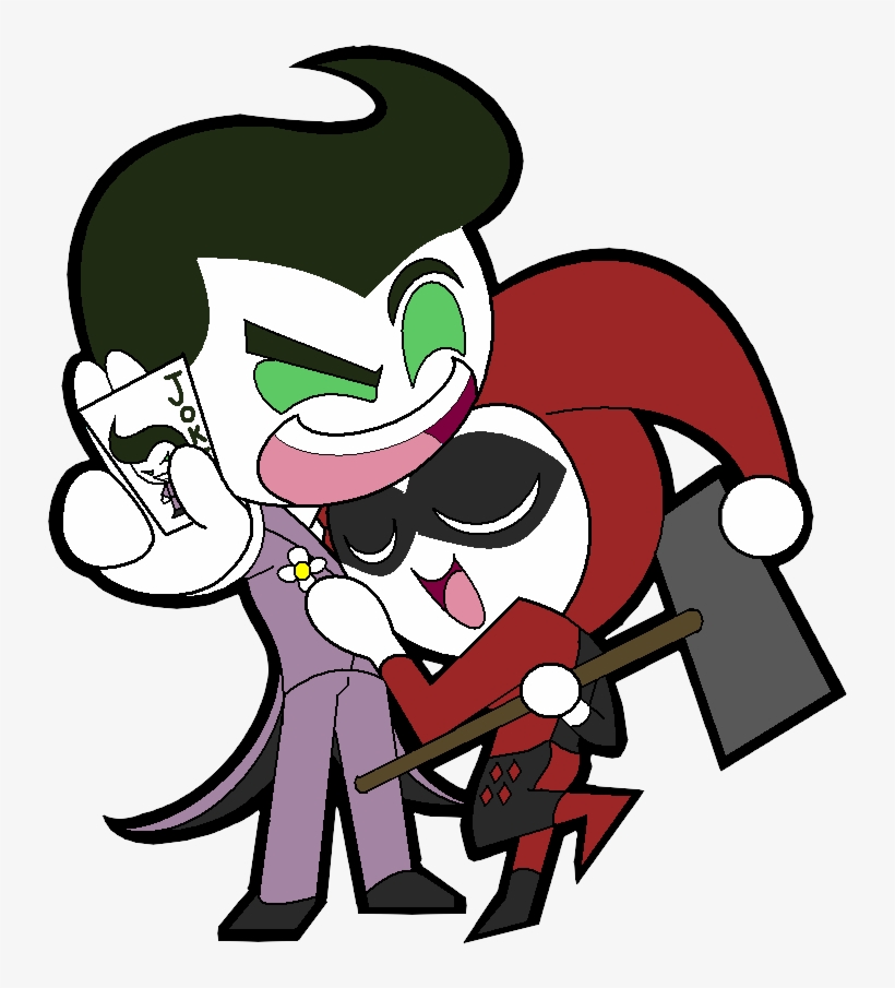 Chibi Joker And Harley Quiin By Itzeldrag108 - Chibi Joker And Harley Quinn, transparent png