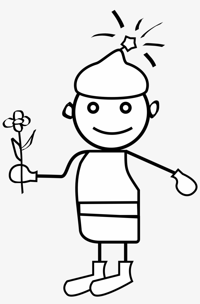 Boy Clipart Png Black And White - Clip Art, transparent png