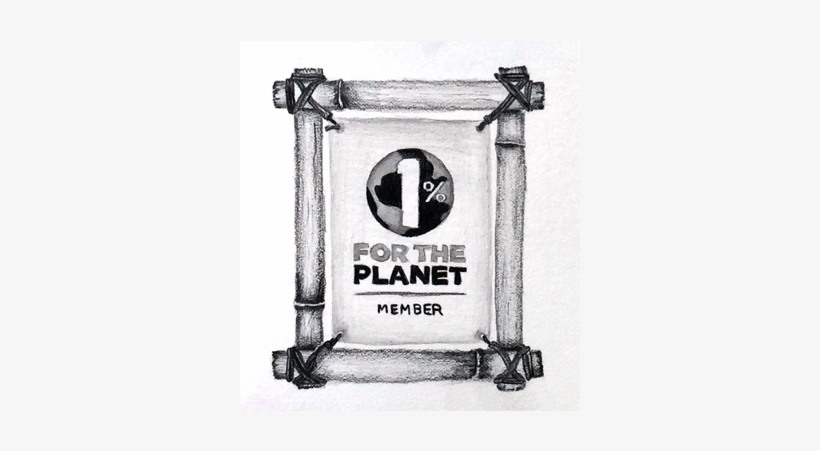1% For The Planet Logo Pencil Illustration - One Percent For The Planet, transparent png