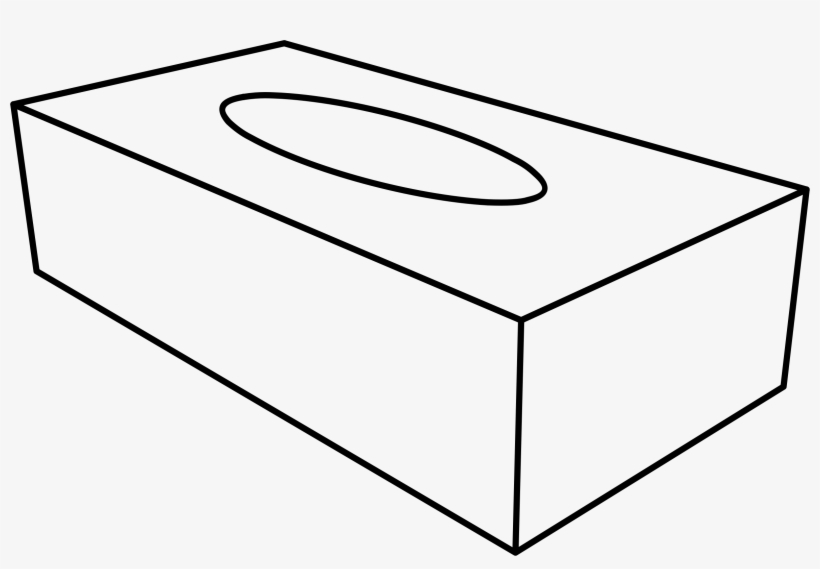 Big Image - Tissue Box Black And White, transparent png