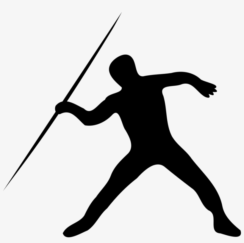Clipart Png File Tag List, Clip Arts Svg File - Javelin Thrower Silhouette, transparent png