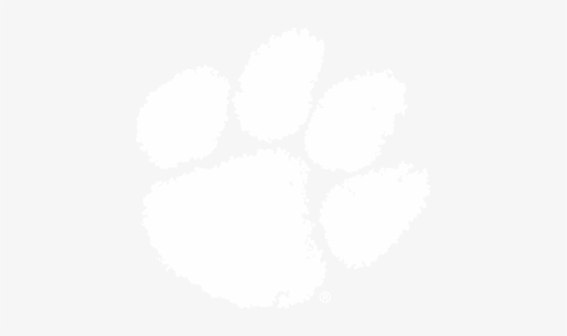 White Clemson Paw Png, transparent png