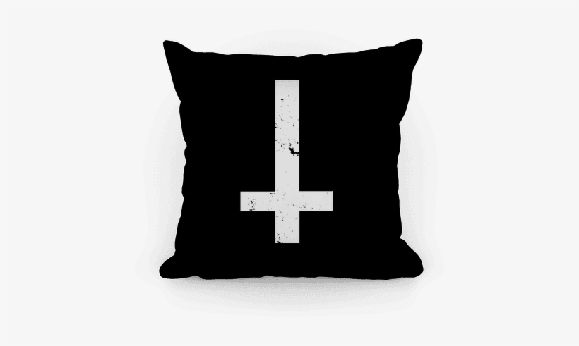 Upside Down Cross Pillow - Cross, transparent png
