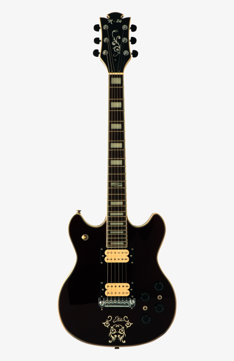 Black Electric Guitar Png - Epiphone Les Paul Custom Pro Eb, transparent png
