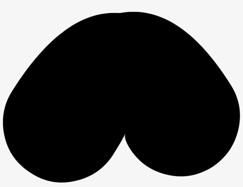Needle's Upside Down Heart Shaped Mouth - Upside Down Black Heart, transparent png