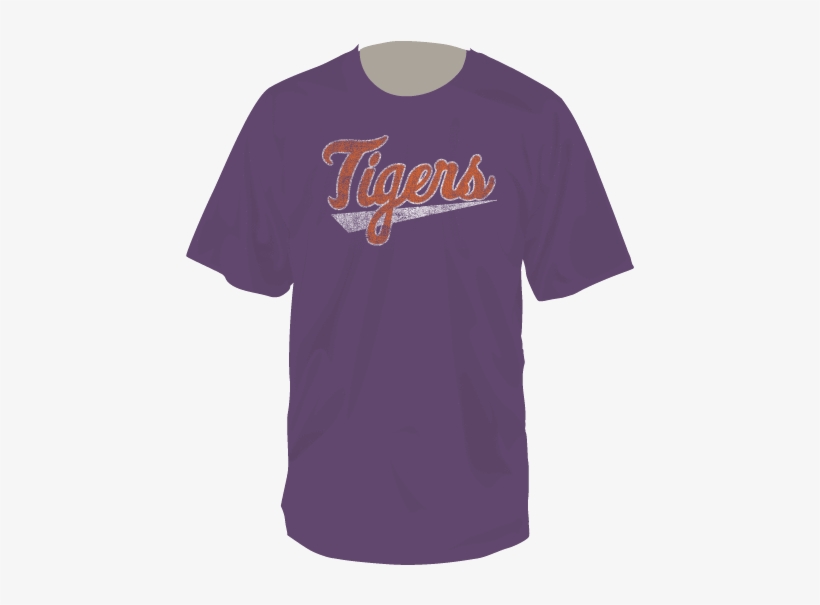 Clemson Tigers Script Short Sleeve T-shirt - T-shirt, transparent png