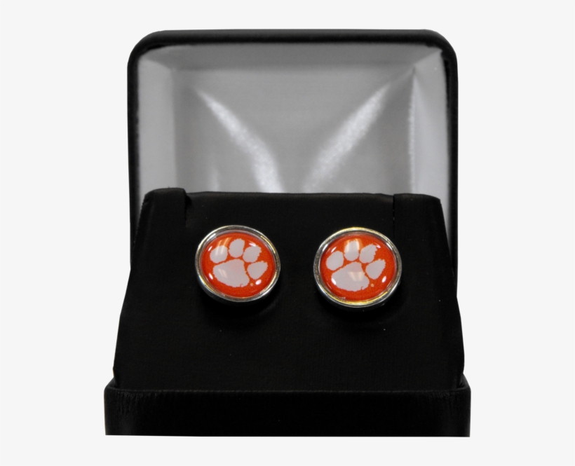 Clemson Paw Cufflinks - Eye Shadow, transparent png