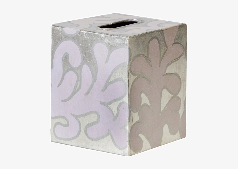 Worlds Away Kleenex Box In Silver And Cream, transparent png
