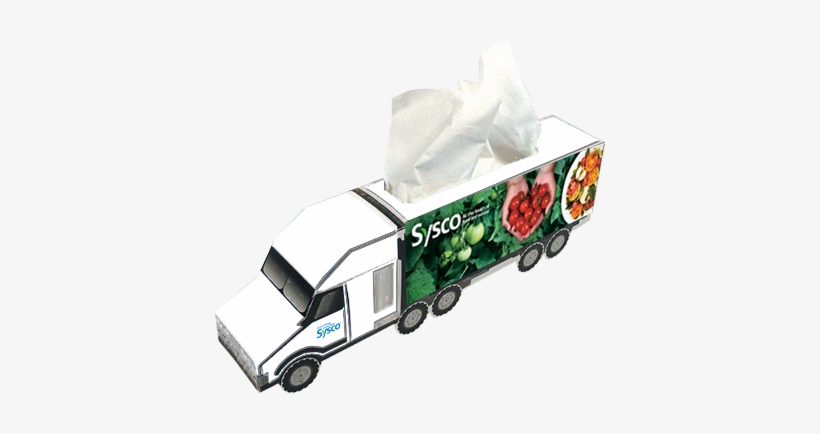 Sysco Hauler Truck Shaped Tissue Box - Model Car, transparent png
