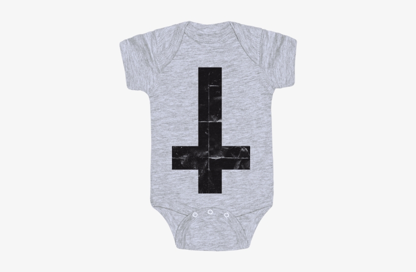 Upside Down Cross Baby Onesy - Baby Viking Shirt, transparent png