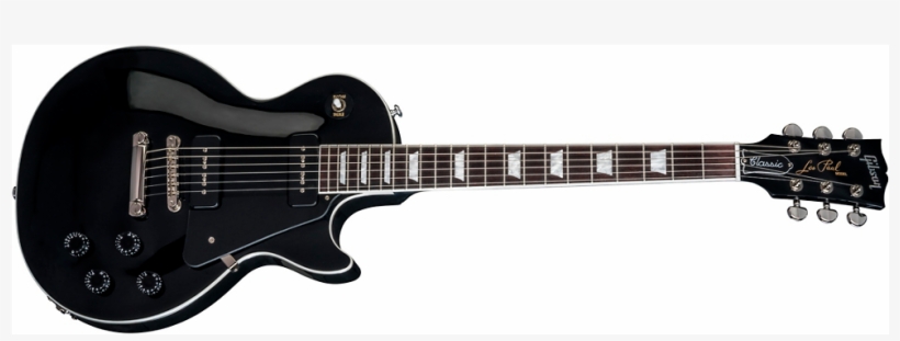 Gibson Electric Guitar Png - Gibson Les Paul Classic 2018 Ebony, transparent png