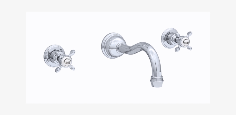 Perrin & Rowe Three Hole Wall Mounted Country Basin, transparent png