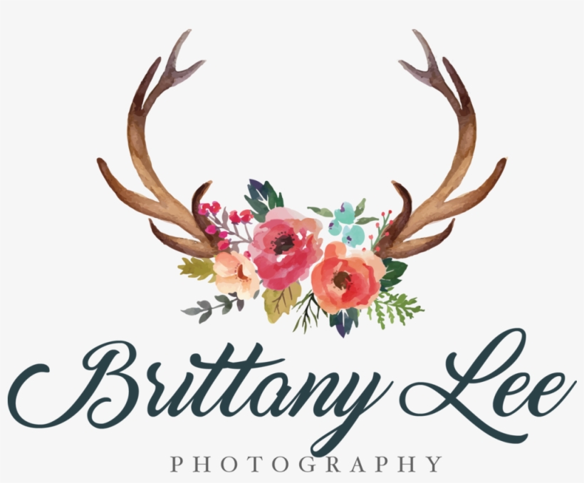 Graphic Transparent Antlers With Flowers Clipart - Antler With Flowers Clipart, transparent png