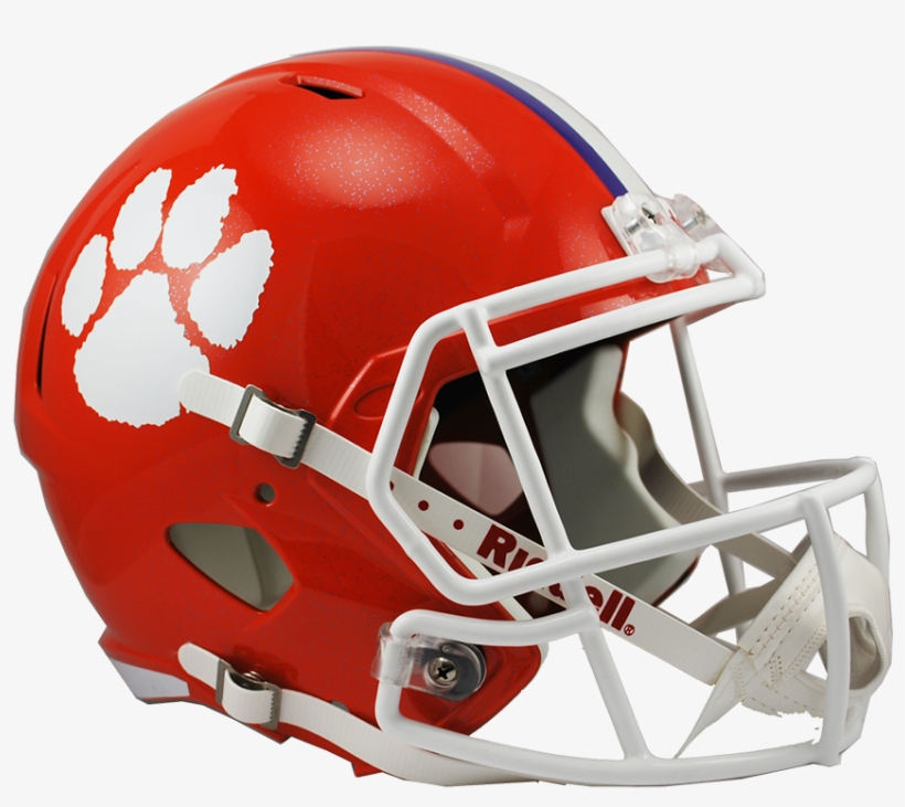 Clemson Speed Replica Helmet Jpg Library Library - Clemson Tigers Football Helmets, transparent png