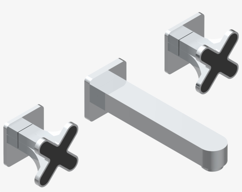 Chrome Polished - Cross, transparent png