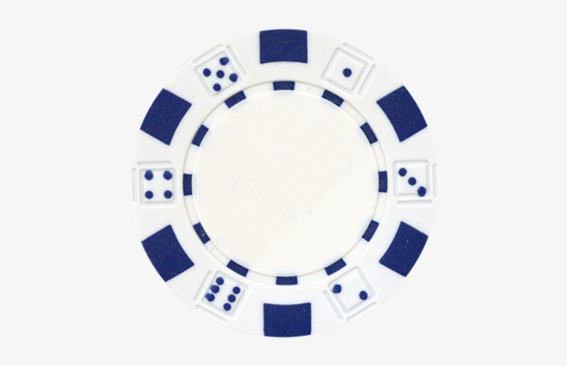 5 Gram Composite Poker Chips Contain A Blue And White Poker Chip