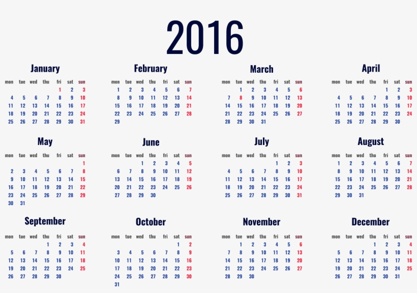 2016 Calendar Png - Free Printable Weather Word Searches, transparent png