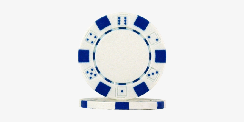 White Poker Chip Png - White And Blue Poker Chip, transparent png