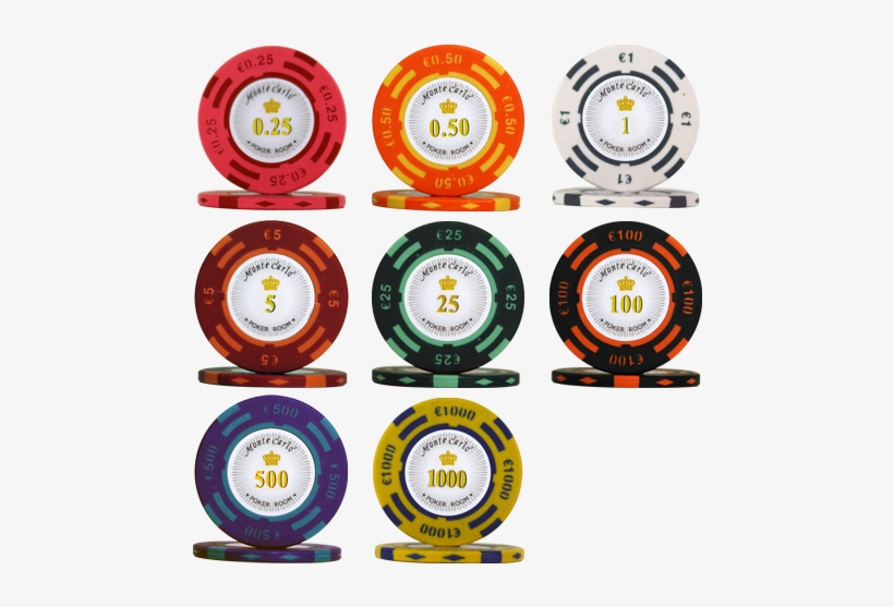 Poker Chips Monte Carlo, transparent png