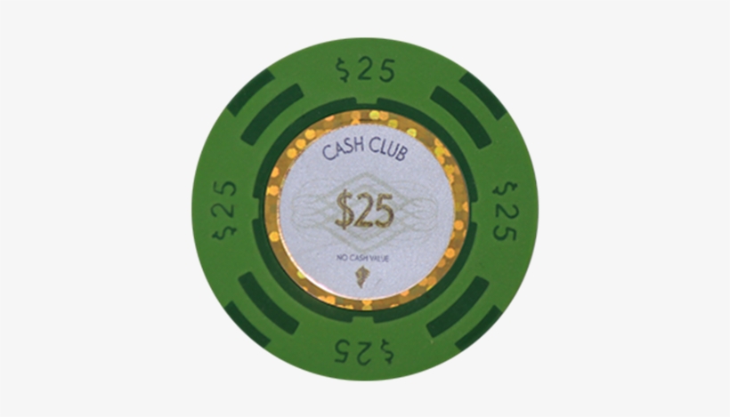 12792 Poker Chip "cash Club" 14gr Value Of $25 - Casino Token, transparent png